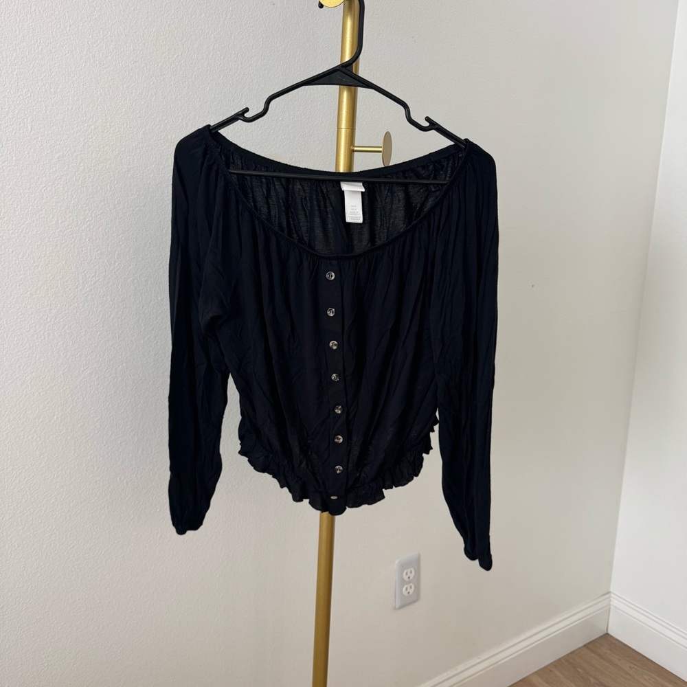 Black Off the Shoulder Top